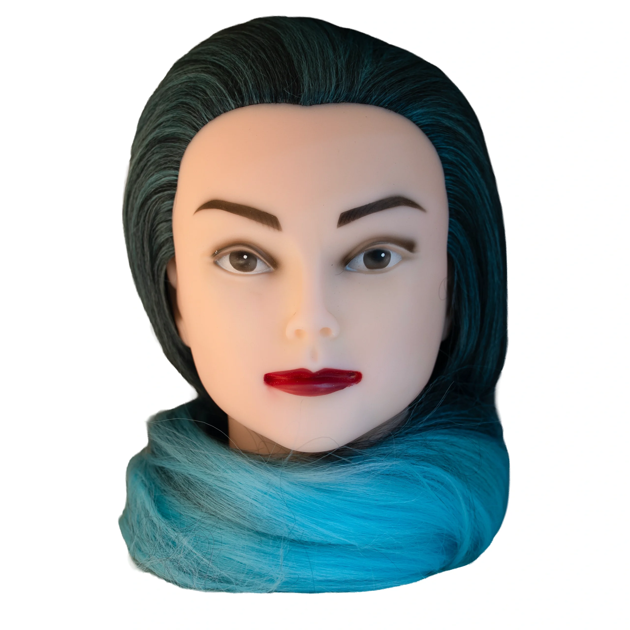 High Hair Volume Dummy Premium High Volume Extra Long Hair Training Mannequin Head - Image 1